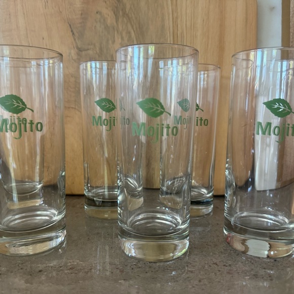 6 “Mojito” cocktail glasses with shaker glass - Picture 2 of 5